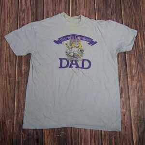 Vintage Lion King Shirt Mens XL Graphic Worlds Greatest Dad Made USA 90s Tee